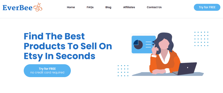 EverBee Review - Home Page